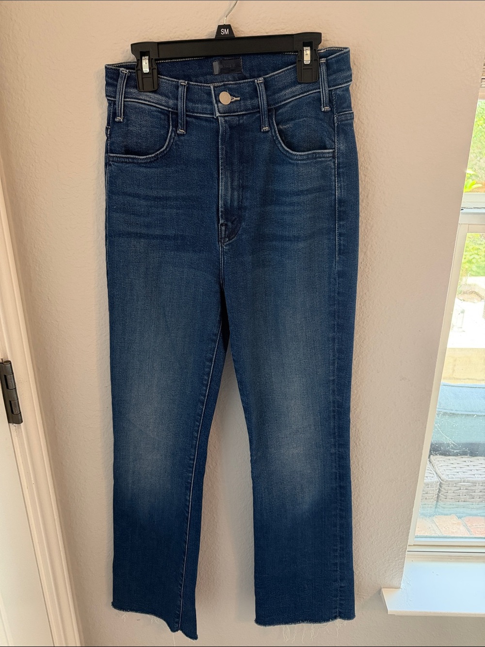 MOTHER Dark Blue Boot Cut Jeans